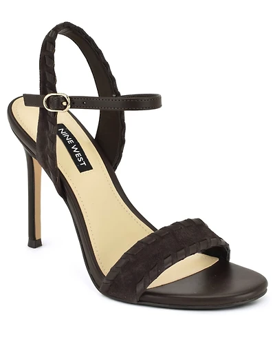 Nine West Women's Maora Whipstitch Ankle Strap Stiletto Sandals