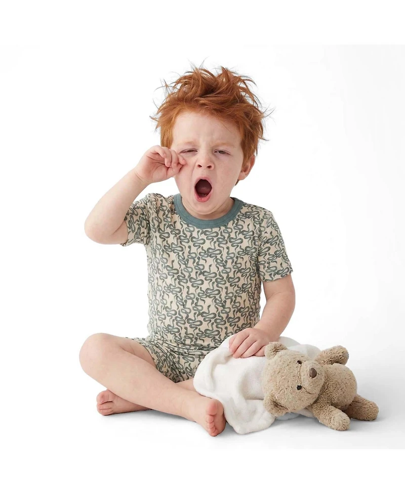 Mightly Kids' Fair Trade 100% Organic Cotton Tight Fit Shortie Pajamas Set