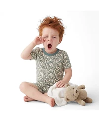Mightly Kids' Fair Trade 100% Organic Cotton Tight Fit Shortie Pajamas Set