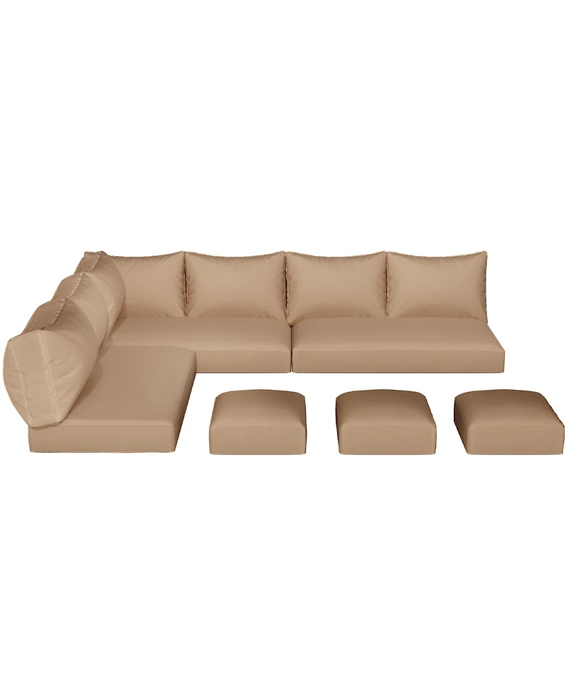 Aecojoy 4 inch Patio Cushions for Outdoor Furniture