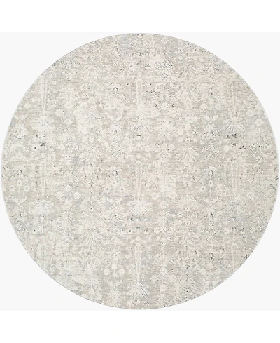 Livabliss Poetry 5'3" x 5'3" Round Area Rug