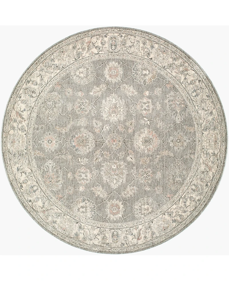 Livabliss Poetry 7'10" x 7'10" Round Area Rug