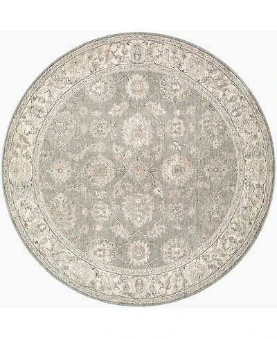 Livabliss Poetry 7'10" x 7'10" Round Area Rug