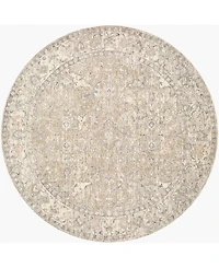 Livabliss Poetry 627379 6'7" x 6'7" Round Area Rug