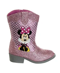 Disney Toddler Minnie Mouse Girls Western Cowgirl Pull On Boots