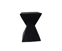 sumyeg Hourglass Twisted Side Table Hand-Finished Artisanal Accent No Assembly Indoor Outdoor