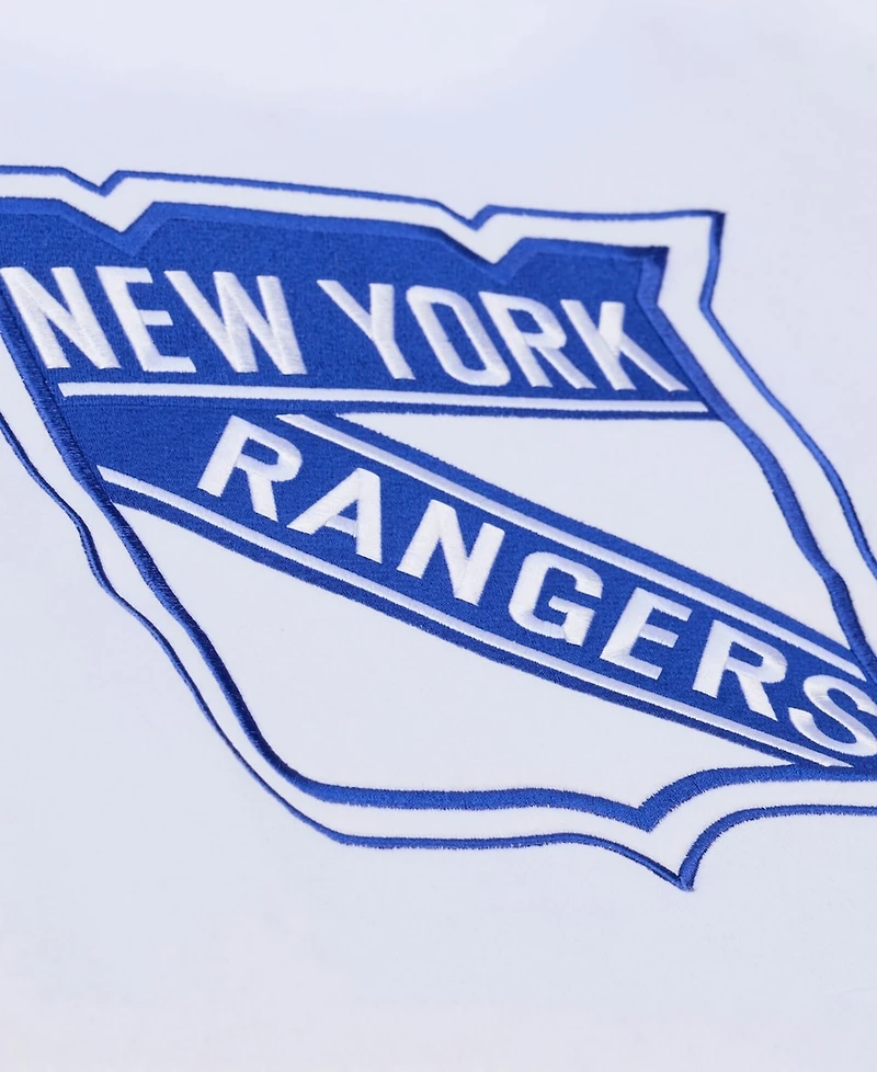 Mitchell & Ness Men's White New York Rangers Arctic Fleece Hoodie