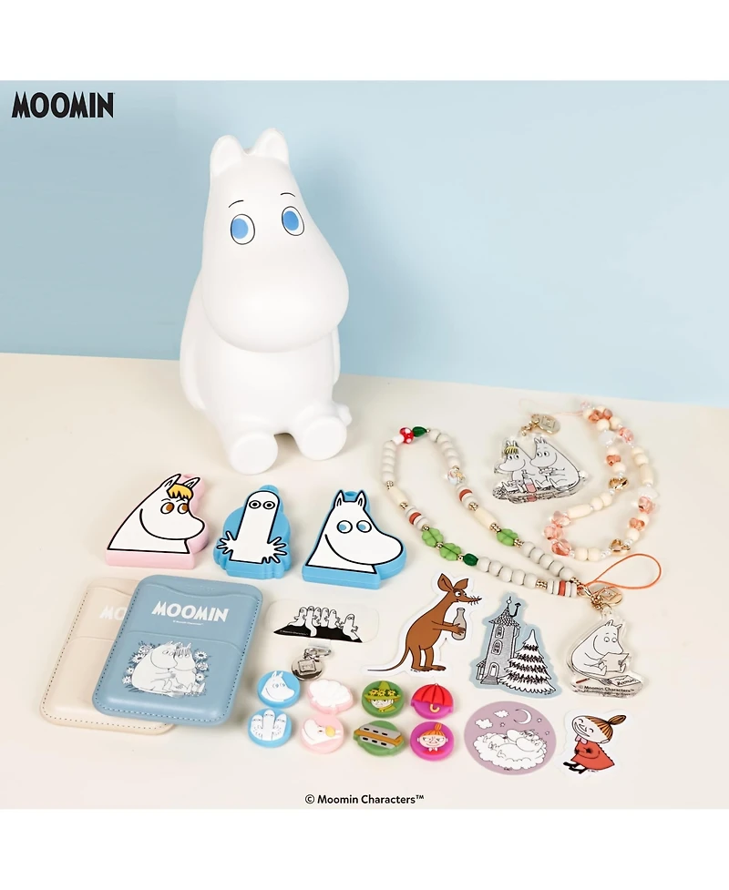 Hamee Squishy Jumbo Toy Moomin Figure Slow Rising Cute Birthday Gift, Stress Relief, Collectible Deskterior Play Doll - Moomintroll