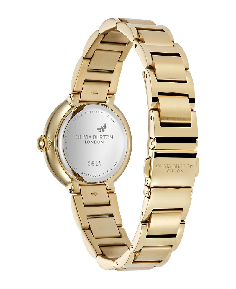 Olivia Burton Women's Pembroke Gold-Tone Stainless Steel Bracelet Watch 30mm