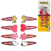 Peanuts Woodstock and Snoopy Hair Clips 8-Piece Set Official License, Peanuts Gifts, Snoopy Things