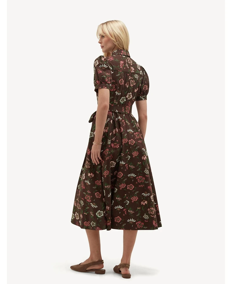 Hobbs London Women's Carly Fit Flare Midi Dress