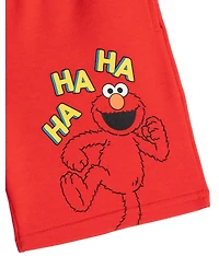 Sesame Street Toddler Boys' 2T- 4T Athletic French Terry Shorts Multipack
