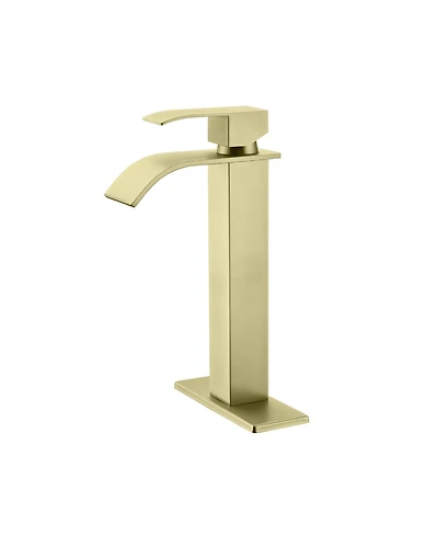 Busdays Waterfall Single Handle Bathroom Sink Faucet