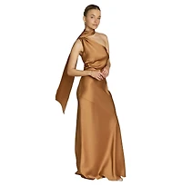 Rewritten Women's Raye One Shoulder Maxi Dress