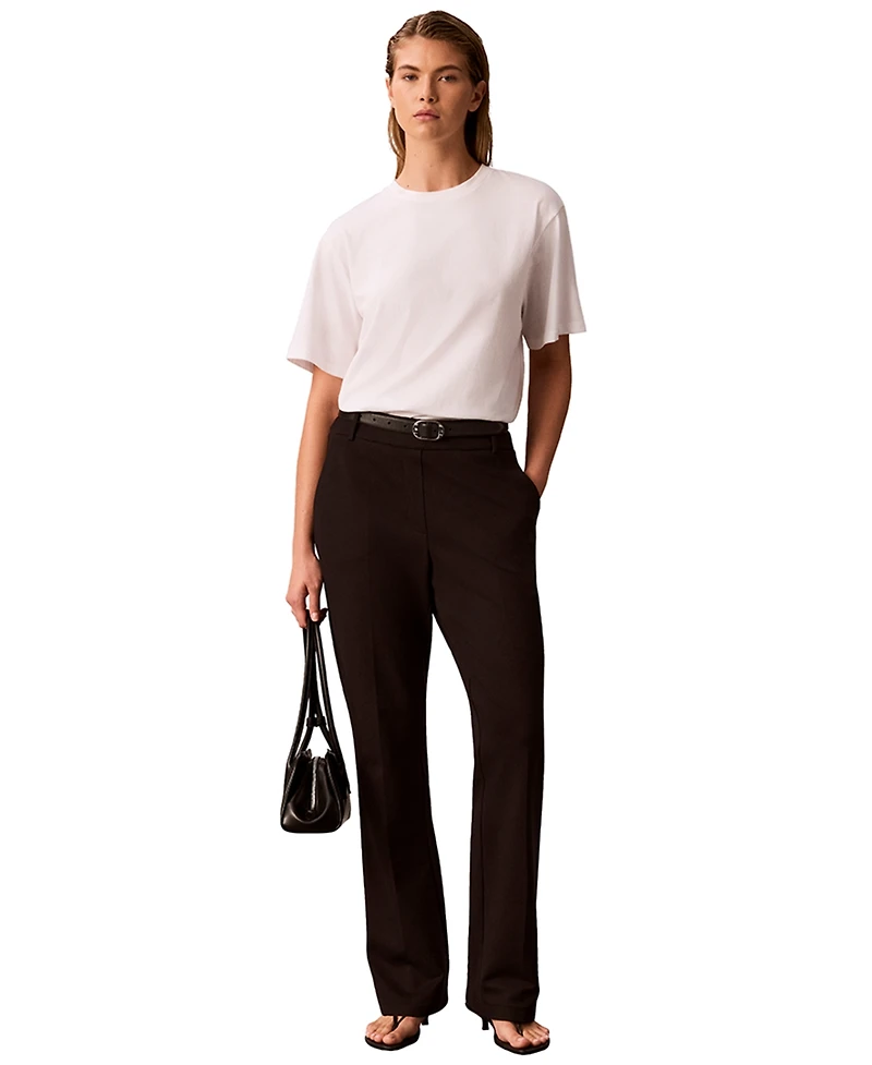 Calvin Klein Petite Interlock Crewneck Boyfriend T-Shirt