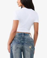 True Religion Women's Crystal Baby T-Shirt