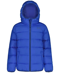 Under Armour Boys' 8-20 Solid Logo Full-Zip Puffer Hooded Jacket