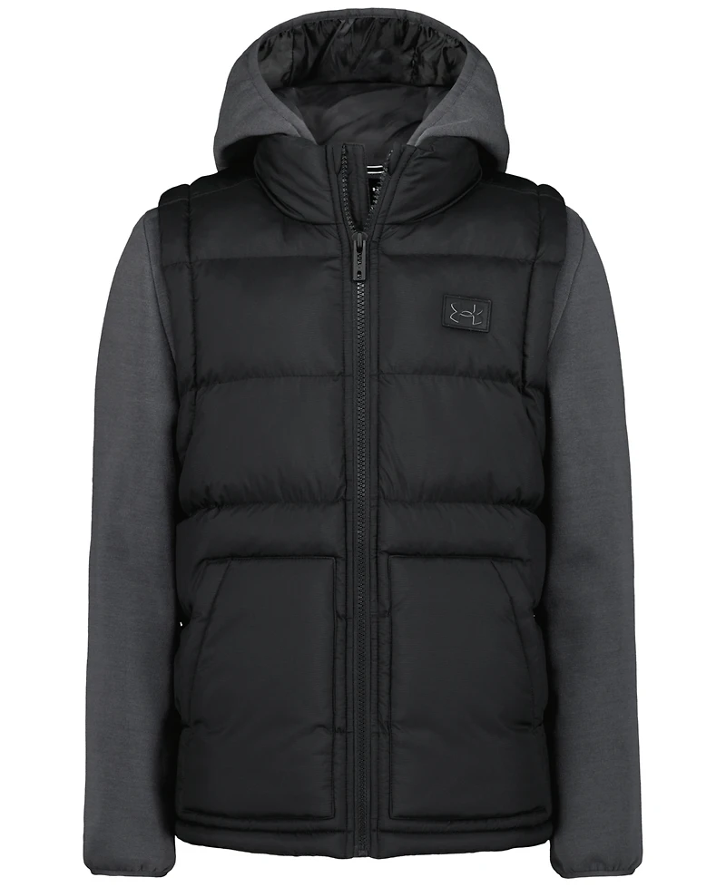 Under Armour Boys' 8-20 Full-Zip Quilted Hooded Jacket