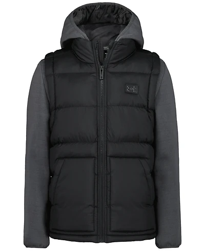 Under Armour Boys' 8-20 Full-Zip Quilted Hooded Jacket