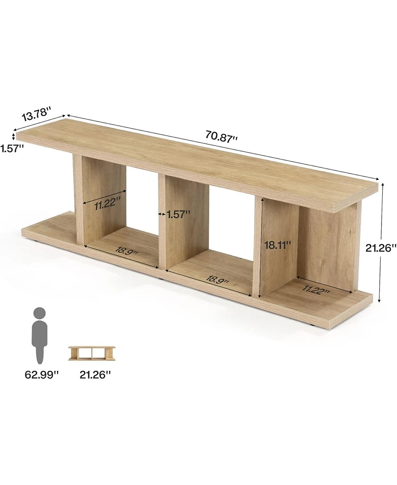 Tribesigns Tv Stand for Tvs up to 80 Inch, 70.8-Inch Entertainment Center TV Console with Storage