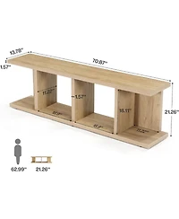 Tribesigns Tv Stand for Tvs up to 80 Inch, 70.8-Inch Entertainment Center TV Console with Storage