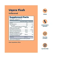 Uqora Flush - Urinary Tract with D-Mannose, Vitamin C, Vitamin B6, Potassium, Magnesium and Calcium - Gluten-Free