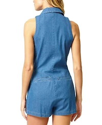 Central Park West Women's Hazel Chambray Trench Romper