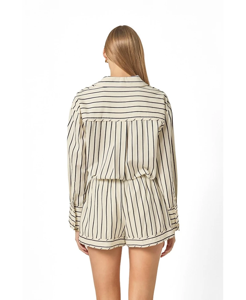 English Factory Women's Striped Shirt