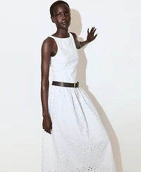 Mango Women's Openwork Embroidery A-Line Dress