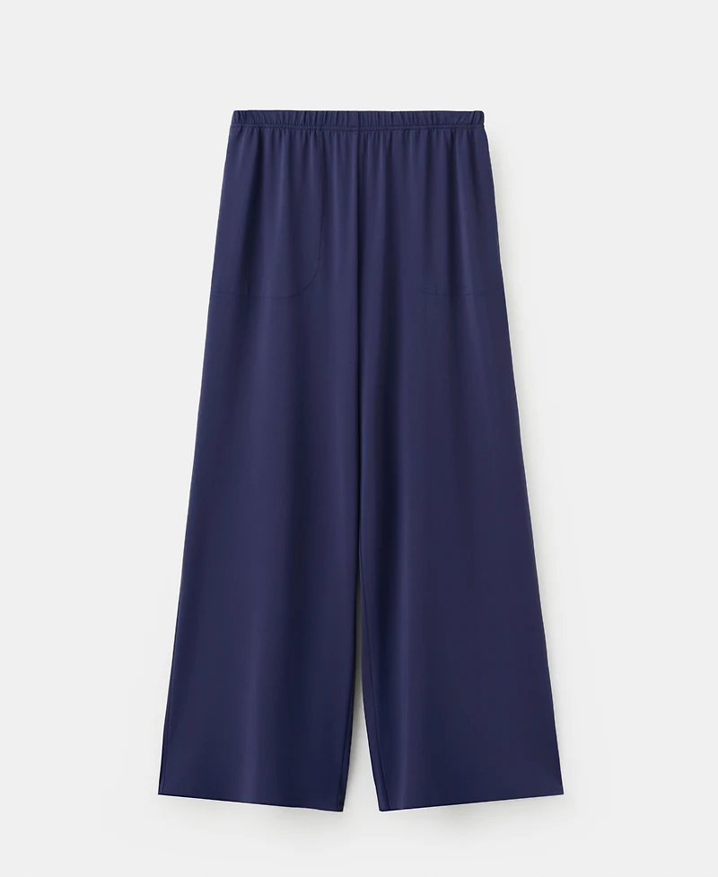 Mango Women's Elastic Waist Flowy Pants