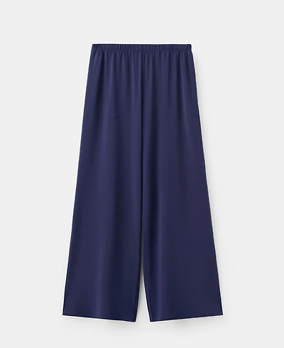 Mango Women's Elastic Waist Flowy Pants