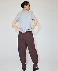 Mango Women's Bows Baggy Pants