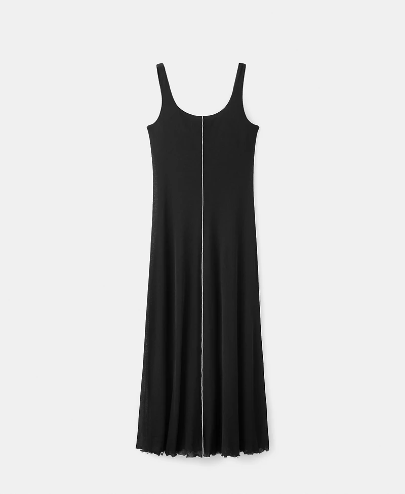 Mango Women's Contrasting Stitching Detail Knit Dress