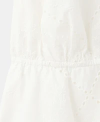 Mango Women's Openwork Embroidery A-Line Dress