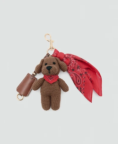 Mango Women's Plushie And Scarf Keychain