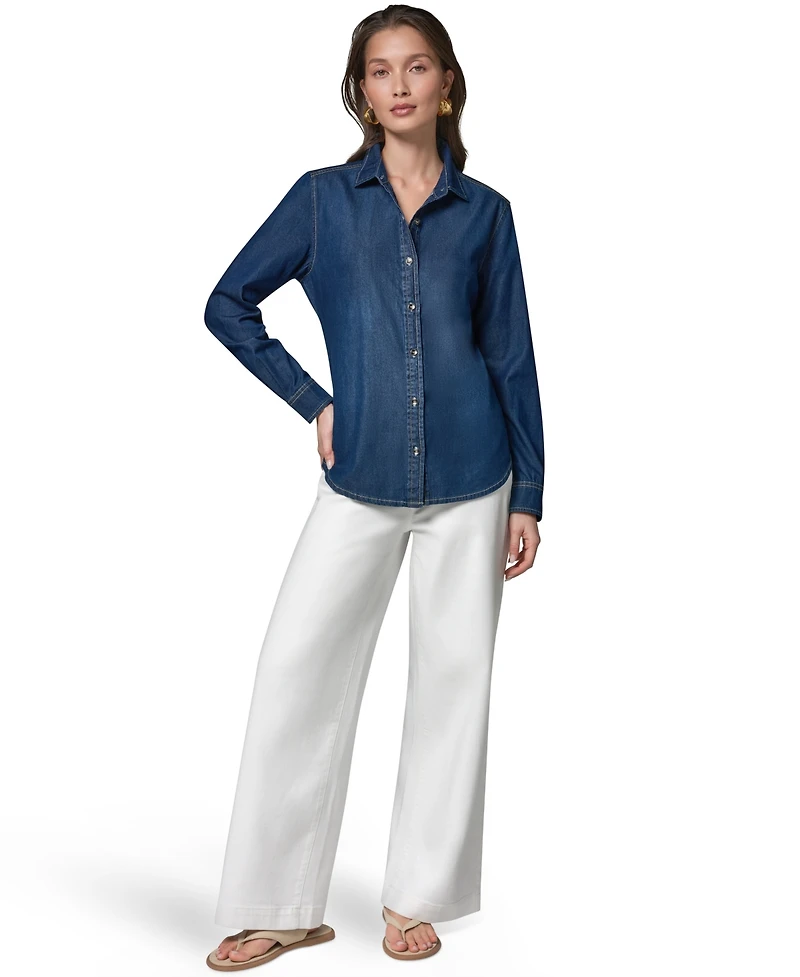 Donna Karan Weekend Women's Luxe Denim Shirt