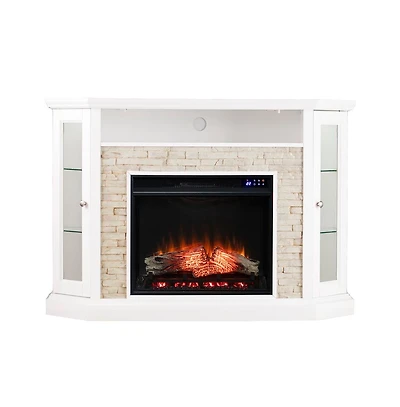 Augusta Home Redden Corner Electric Fireplace With Touch Screen