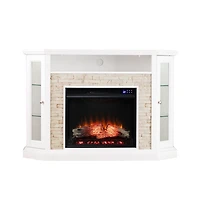 Augusta Home Redden Corner Electric Fireplace With Touch Screen