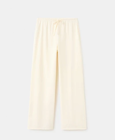 Mango Women's Straight Mid-Rise Pants