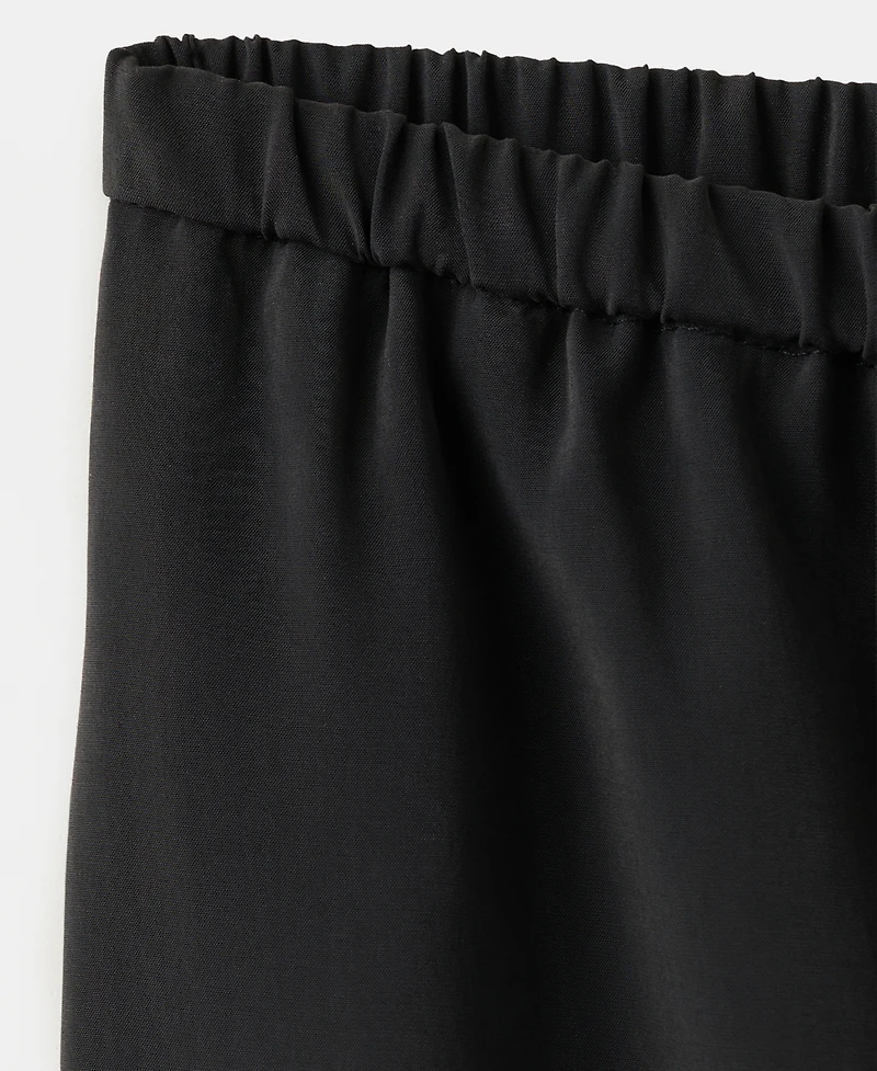 Mango Women's Elastic Waistband Baggy Pants