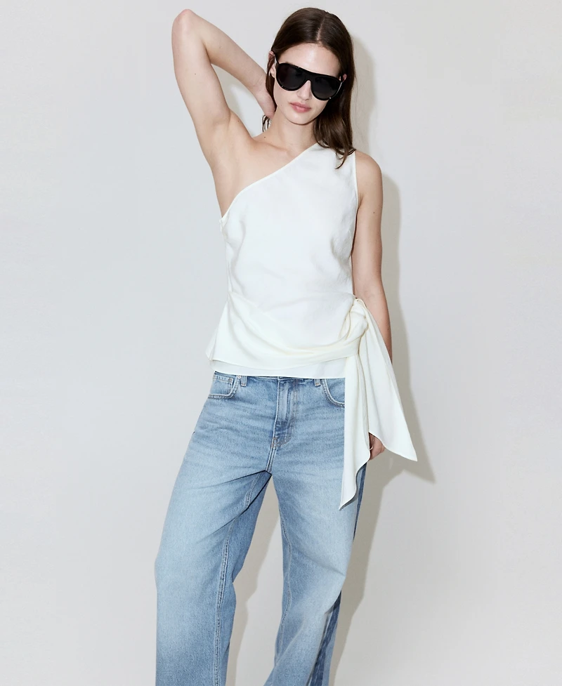 Mango Women's Low-Rise Straight Jeans