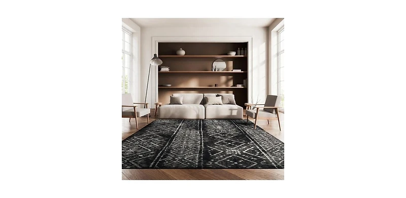 Safavieh Adirondack 111 Black and Silver 8' x 10' Area Rug