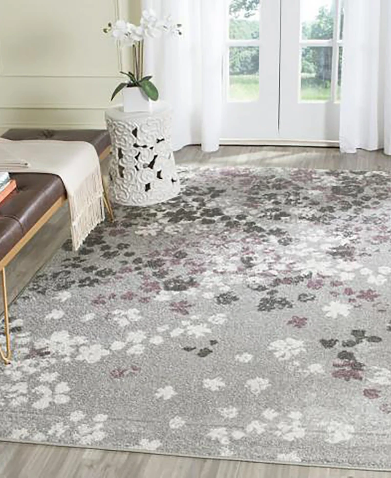 Safavieh Adirondack Light Gray and Purple 8' x 10' Area Rug