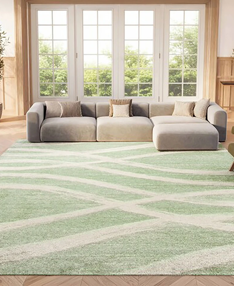Safavieh Adirondack 125 Sage and Cream 5'1" x 7'6" Area Rug