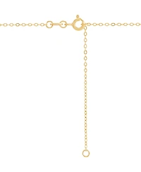 Macy's Lab-Grown Ruby (3/4 ct. t.w.) & Sapphire (1/4 Pendant Necklace 14k Gold-Plated Sterling Silver (Also Available Emerald Sapphi