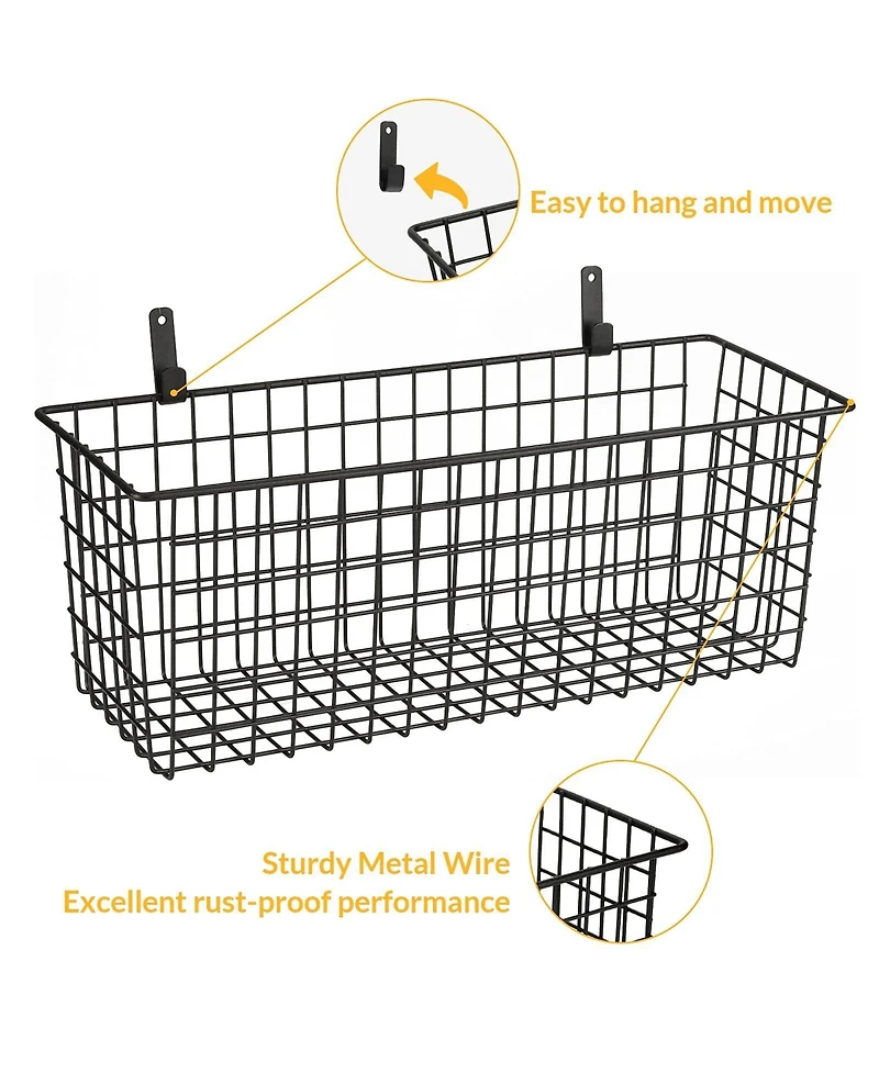 Xdovet Hanging Wall Wire Basket Organizer Storage