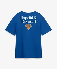 Fanatics Men's Blue New York Knicks Hopeful Devoted Legacy Cotton T-Shirt