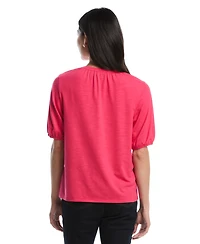 Rafaella Petite Puff-Sleeve Top