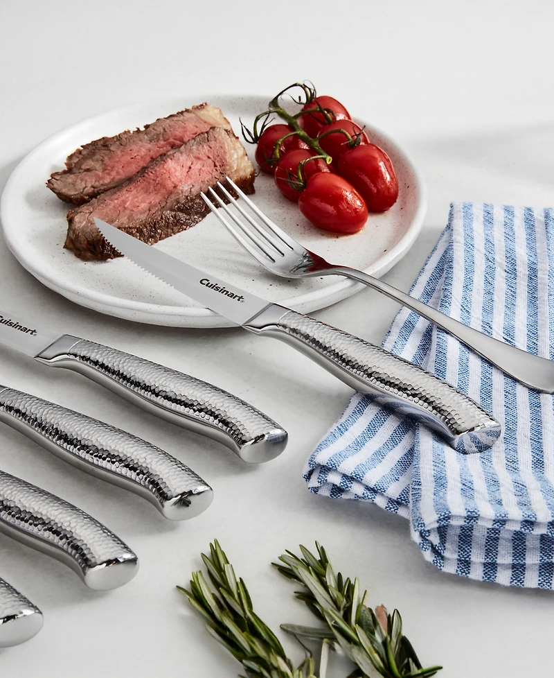 Cuisinart 6-Piece Stainless-Steel Soft Hammer Steak Knife Set