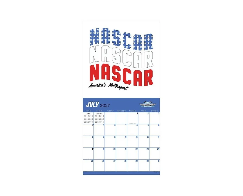 Tf Publishing Paper Goods 2027 Nascar Wall Calendar